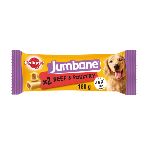 Pedigree Beef & Poultry Jumbone Dog Treat - 12 Pack